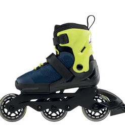 Rulleskøjter - Microblade 3WD - Blue/Lime - In>Rollerblade Best