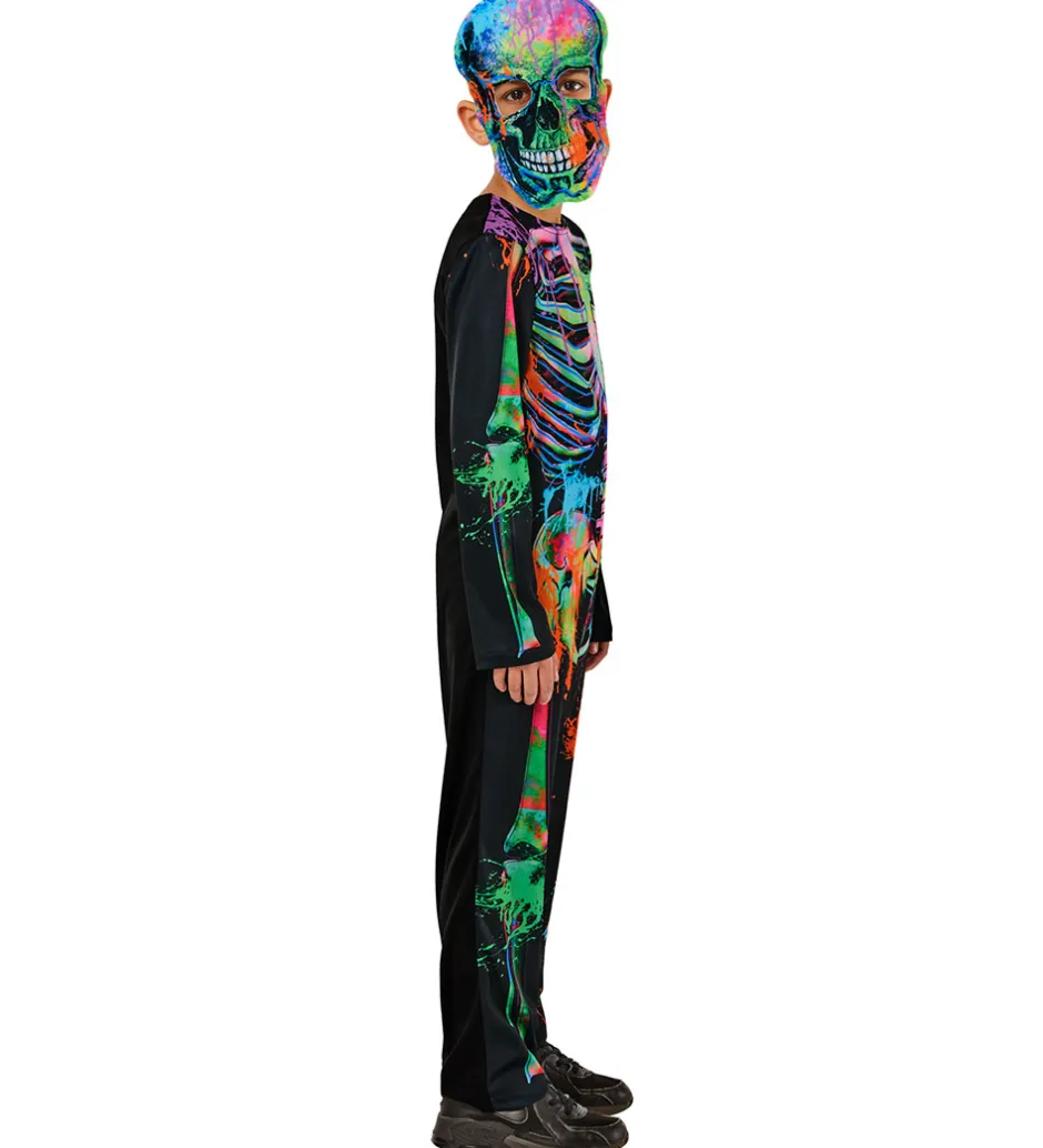 Udklædning - Bonesky Graffiti Skeleton>Rubies