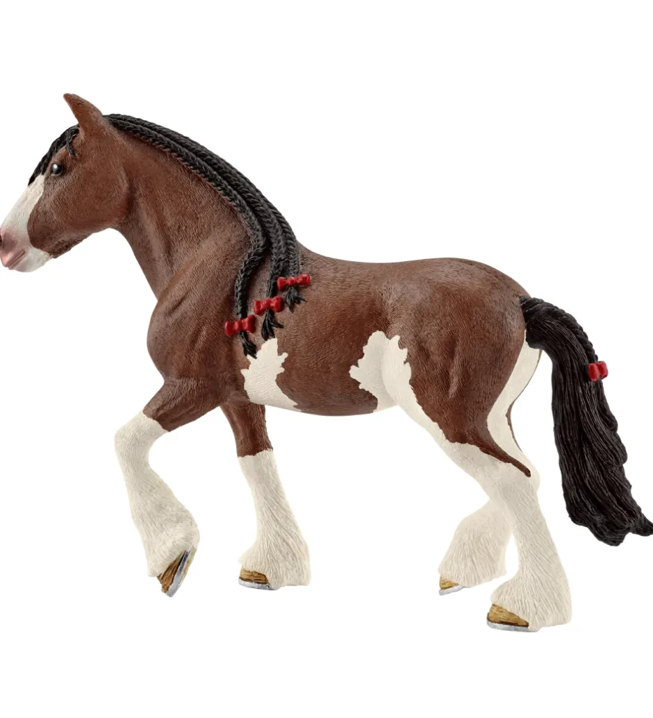 Dyr - 16,1 x 12 cm - Clydesdale Hoppe 13809>Schleich Discount