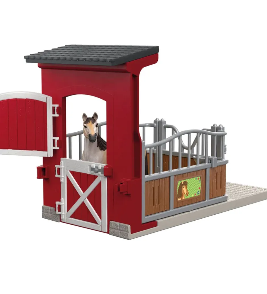 Farm World - Ponyboks m. Mustang Hoppe - 42724 - 19 Del>Schleich New
