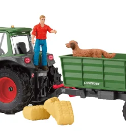 Farm World - Traktor Med Påhængsvogn - 42608>Schleich Discount
