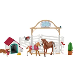 Horse Club - 64 cm - Hannahs Gæstehest m. Hund 42458>Schleich Outlet