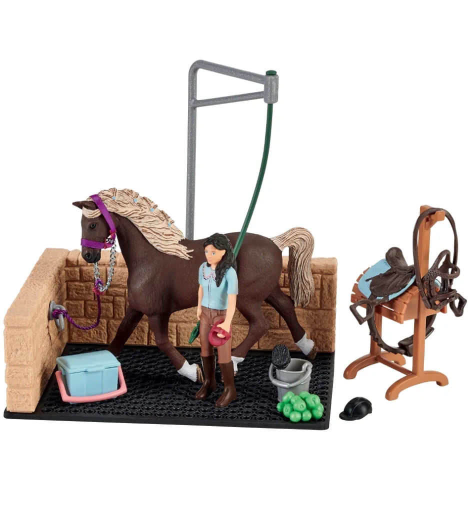 Horse Club - 20x16cm - Vaskeplads m. Emily & Luna 42438>Schleich Online
