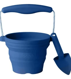 Foldbar Spand m. Skovl - 11x9 cm - Midnight Blue>Scrunch Clearance