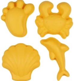 Sandforme - 4 stk. - Silikone - 6,5-10,5 cm - Pastel Yel>Scrunch