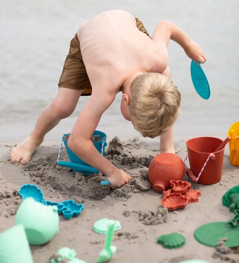 Sandforme - 4 stk. - Silikone - 6,5-10,5 cm - Light Dust>Scrunch Hot