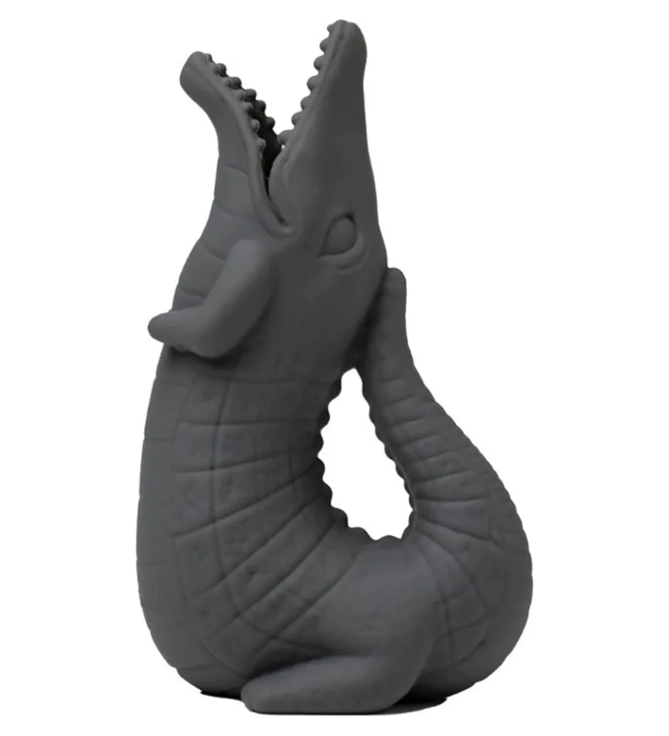 Vandkande - 18,5x11 cm - Silikone - Krokodille - Antraci>Scrunch