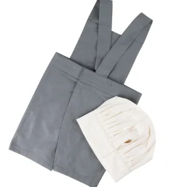 Forklæde m. Kokkehue - Elephant Grey/Classic White>Sebra Online