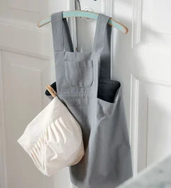 Forklæde m. Kokkehue - Elephant Grey/Classic White><noscript><img width=