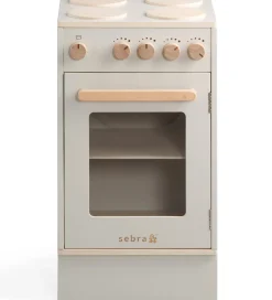Legekøkken - Ovn & Komfur - Træ - Seabreeze Beige>Sebra