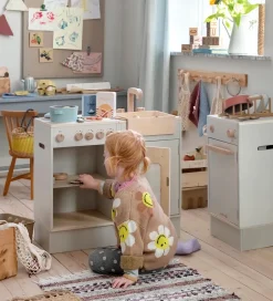 Legekøkken - Ovn & Komfur - Træ - Seabreeze Beige><noscript><img width=