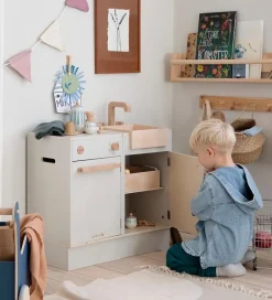 Legekøkken - Vaskeskab - Træ - Seabreeze Beige><noscript><img width=