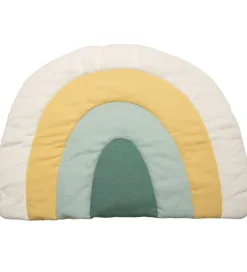 Strikket Legemadras - Regnbue - 130x85 - Dusty Green>Sebra Online