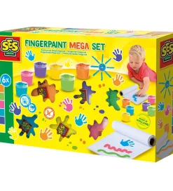 - Fingermaling Megasæt - 6x110ml>SES Creative Sale