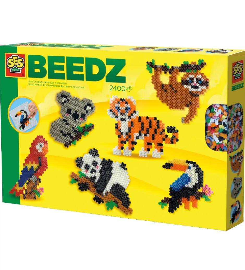 Beedz Perlesæt - 2400 stk - Junglen>SES Creative Sale
