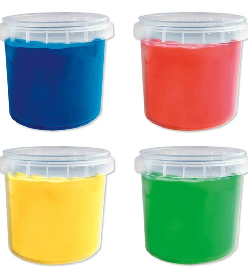 Fingermaling - 4x110ml - Primærfarver>SES Creative Online
