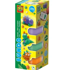 Modellervoks - 3x90gr/1x40g - FunDo Dinosaurer>SES Creative Outlet