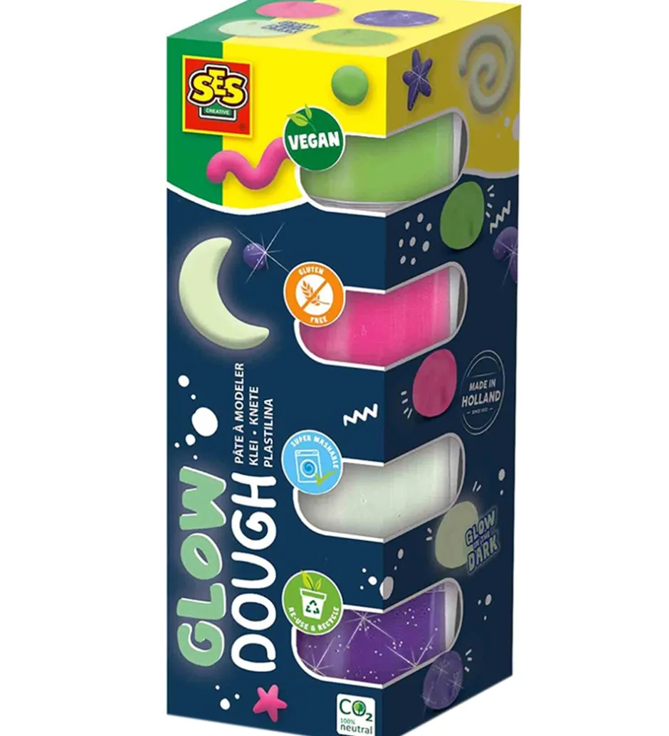 Modellervoks - 4x90g - Silkeblød Selvlysende>SES Creative Discount