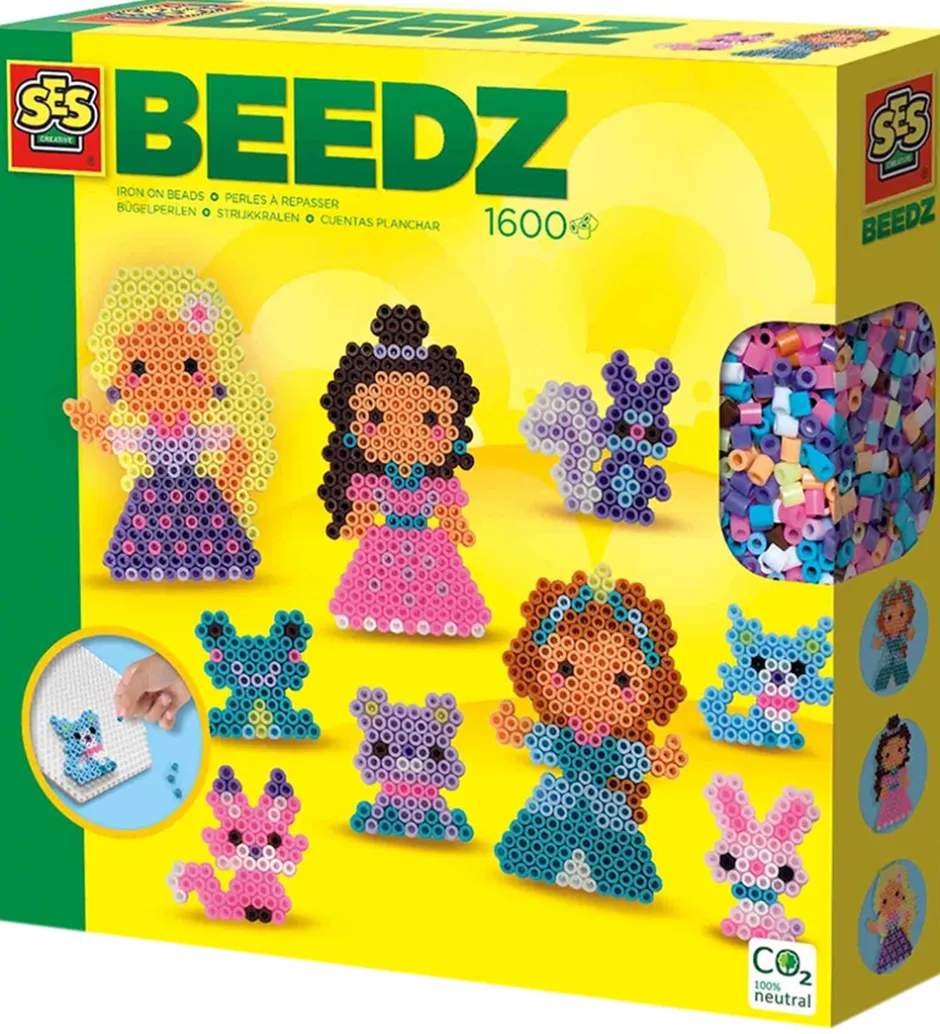 Perler - Strygeperler - 1600 stk - Prinsesser Og Kæ>SES Creative Best