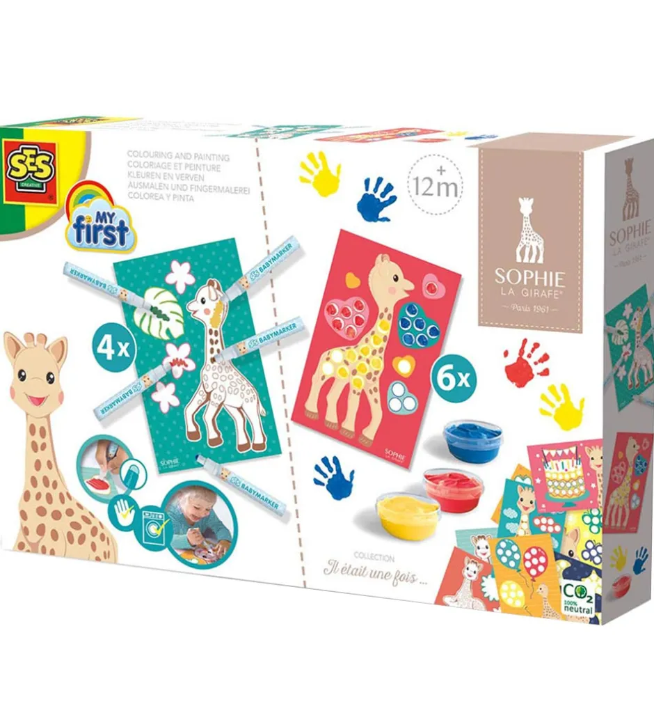 Sofie La Girafe - Farve & Male>SES Creative Online