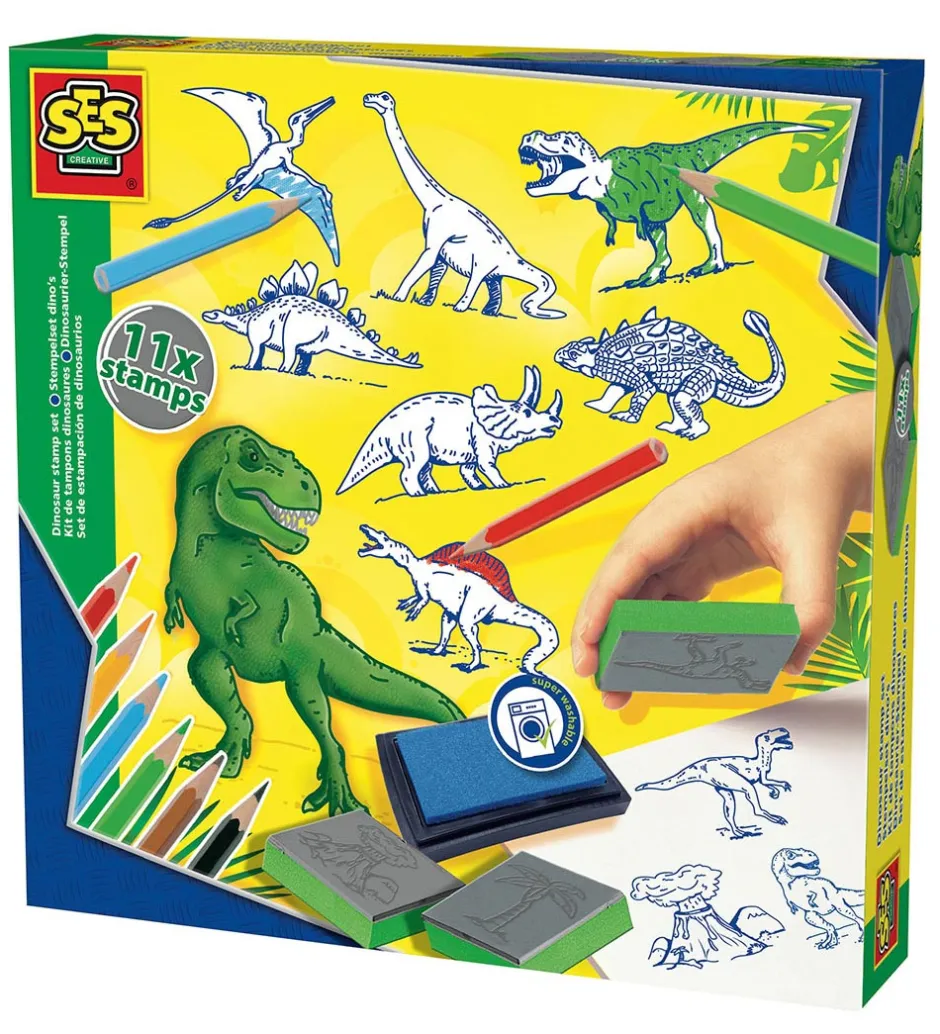 Stempelsæt - Dinosaurer>SES Creative