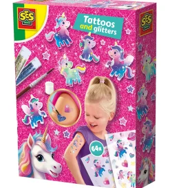 Tatoveringer Og Glitter - Enhjørning>SES Creative Best