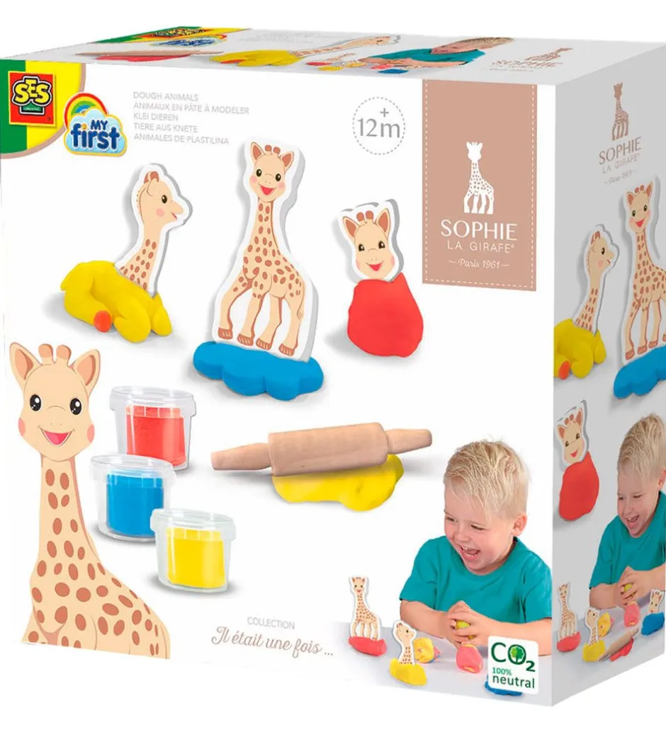 x Sophie La Girafe - Dyr m. Modellervoks>SES Creative New