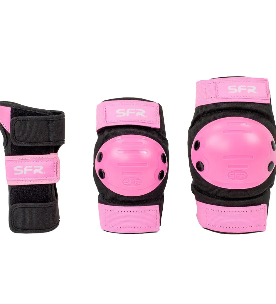 Beskyttelsessæt - Youth Ramp Triple Pad Set - Sort/Pink>SFR Sale