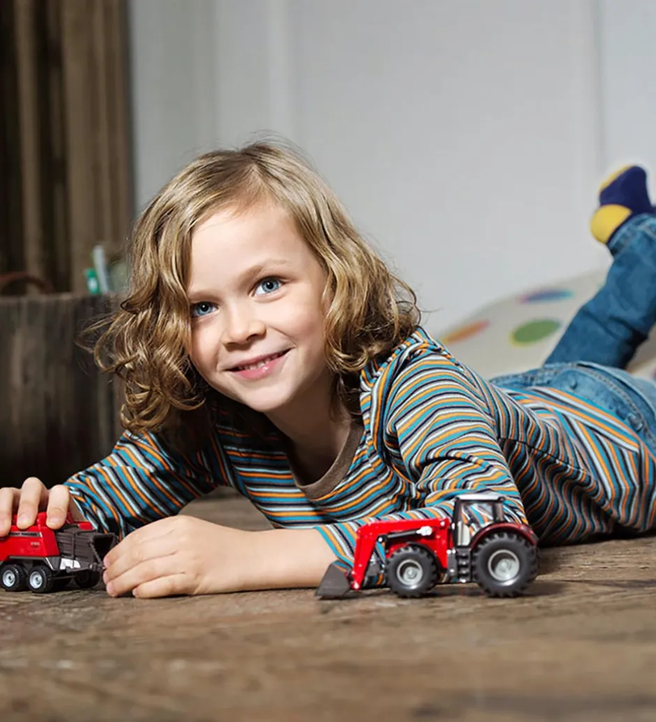 Frontlæsser - Massey Ferguson - 1:50 - Rød>Siku New