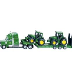 Lastbil m. 2 Traktorer - 1:87 - Low Loader With John Deere>Siku Outlet