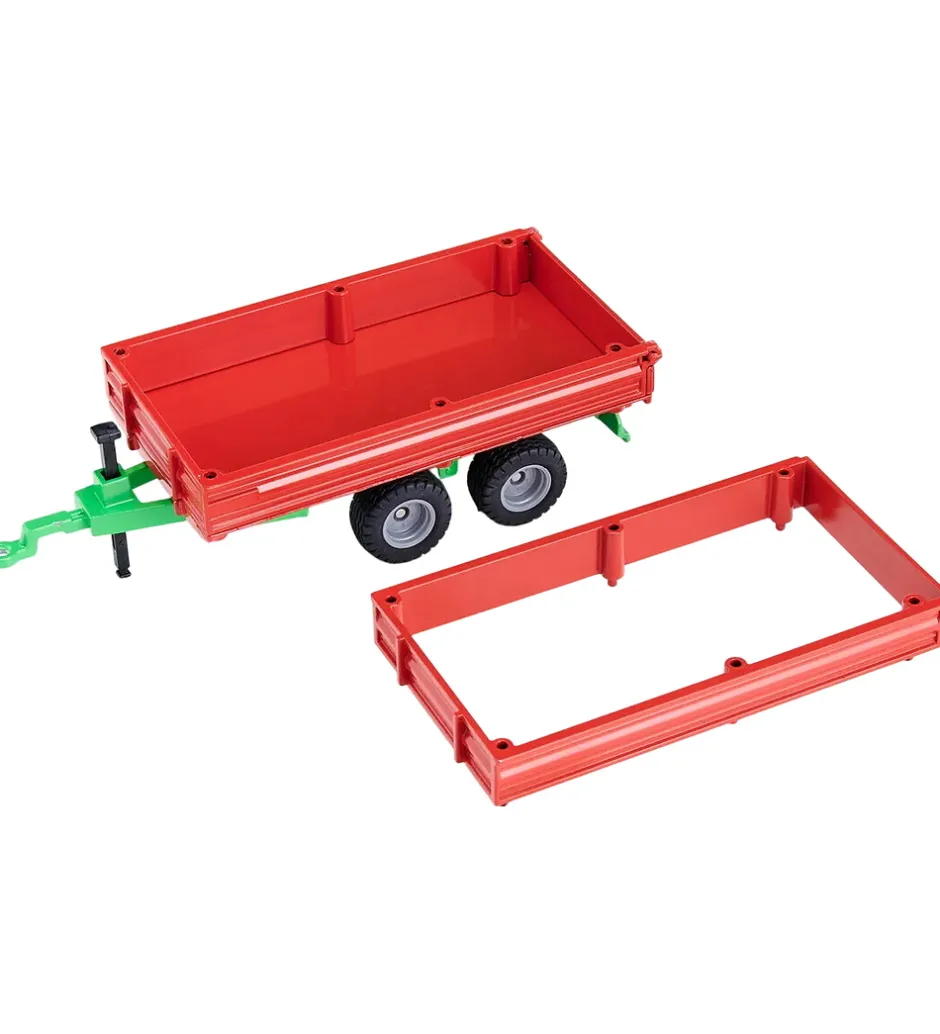 Trailer - Tandem Axle Trailer - 1:32 - Rød>Siku New