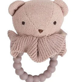 Biderangle - Bjørn - Strik - 10 cm - Soft Rose>Smallstuff Outlet