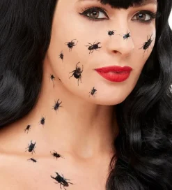 Tatoveringer - Creepy Bug Transfers - 18 stk - Sort>Smiffys Best
