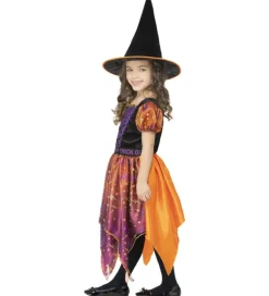 Udklædning - Moon & Stars Witch - Lilla/Orange>Smiffys Sale