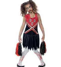 Udklædning - Zombie Cheerleader - Sød/Sort>Smiffys Sale