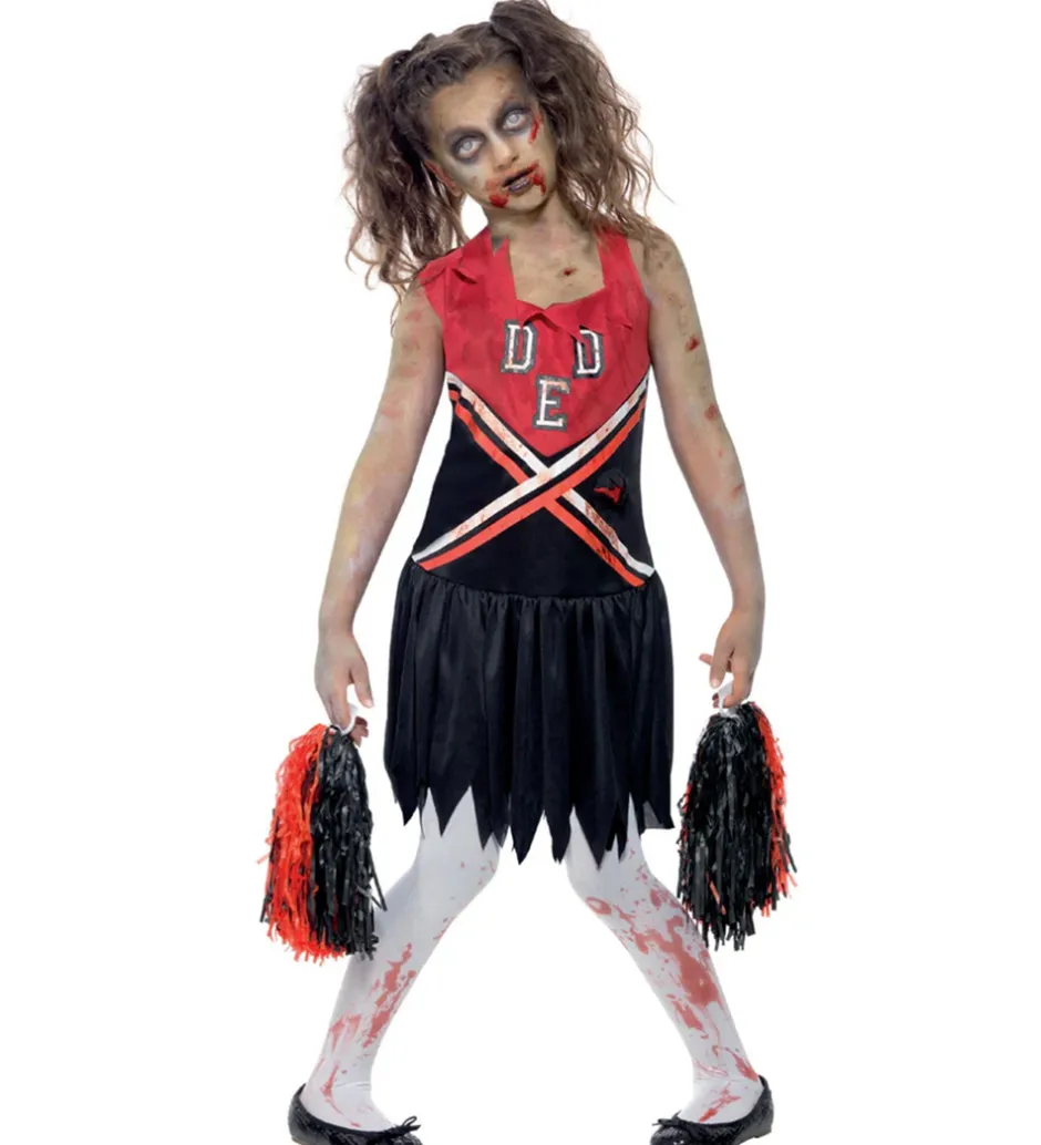 Udklædning - Zombie Cheerleader - Sød/Sort>Smiffys Sale