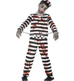 Udklædning - Zombie Convict - Sort/Hvid>Smiffys