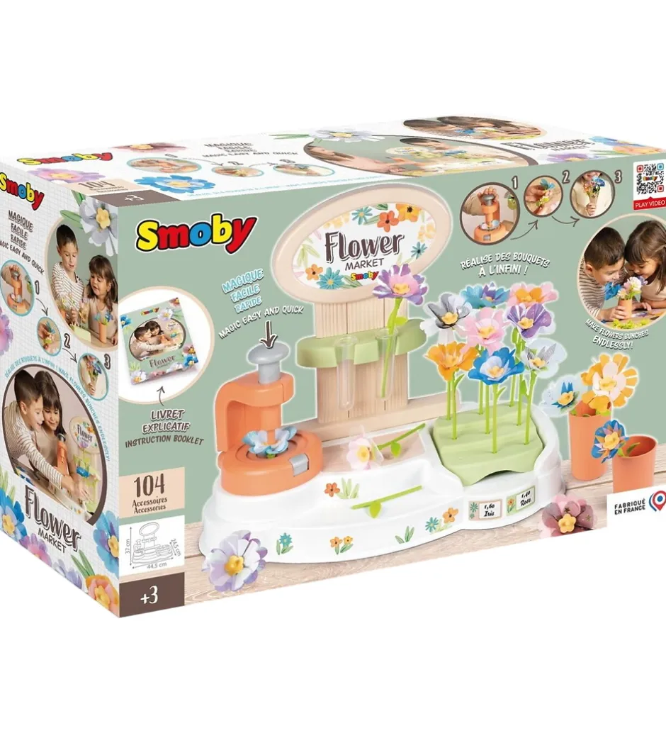 Kreasæt - Blomstermarked - 104 Dele>Smoby Clearance