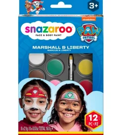 Ansigtsmaling - 8 Farver - Paw Patrol Marshall & Libert>Snazaroo