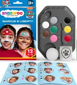 Ansigtsmaling - 8 Farver - Paw Patrol Marshall & Libert>Snazaroo