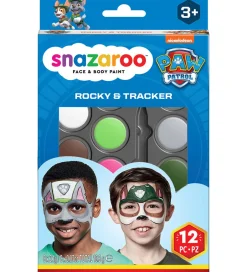 Ansigtsmaling - 12 Dele - Paw Patrol Rocky & Tracker>Snazaroo Clearance