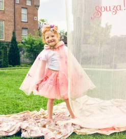 Udklædning - Fe-kappe - Lilyanne - Rosa/Sommerfugle><noscript><img width=