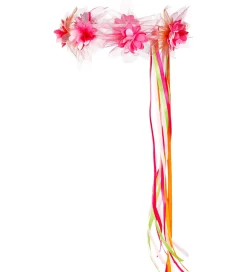 Udklædning - Hårbøjle m. Blomster - Paula - Pink/Orange>Souza Sale