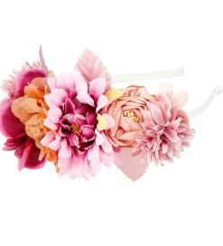 Udklædning - Hårbøjle m. Blomster - Olivia - Lilla/Rosa>Souza Discount