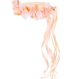 Udklædning - Hårbøjle m. Blomster - Evaline - Rosa>Souza