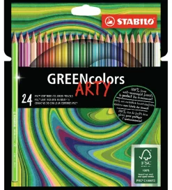 Farveblyanter - GreenColors Arty - 24 Stk. - Multifarvet>Stabilo Clearance