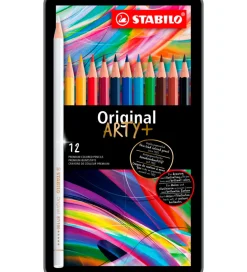 Farveblyanter - Original Arty+ - 12 stk. - Multifarvet>Stabilo