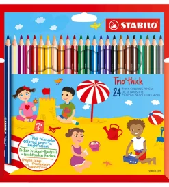 Farveblyanter - Trio Thick - 24 stk. - Multifarvet>Stabilo Online