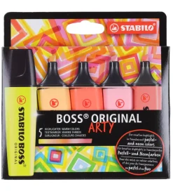 Overstregningstuscher - Boss - 5 Stk - Warm Colors - Mul>Stabilo Clearance