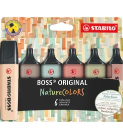 Overstregningstuscher - Boss - 6 stk - Nature Colors>Stabilo Outlet
